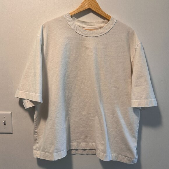 Men's Abercrombie & Fitch Heavyweight Essentials Cropped Tee - White - Size XL - Picture 1 of 4